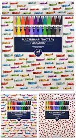 Пастель масляная 24цв &quot;HAPPYCOLOR&quot; трехгранная 31-0007/01 Bruno Visconti {Китай}