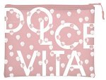 Папка А5+ на молнии 26х20 см &quot;DOLCE VITA.PINK&quot; силиконовая 14-005/14 Bruno Visconti
