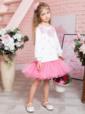 Luxury Baby Платье с принтом &quot;Пионы с бабочками&quot;