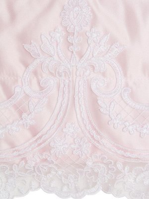 Зимний конверт-одеяло на выписку "Роскошный" (розовый с белым кружевом)