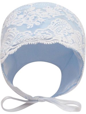 Зимний Конверт-одеяло на выписку "Неаполь" (голубой с молочным кружевом)