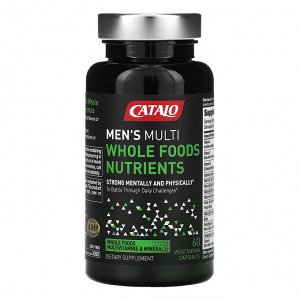 Catalo Naturals, Men's Multi, мультивитамины из цельнопищевой питательной смеси для мужчин, 60 вегетарианских капсул