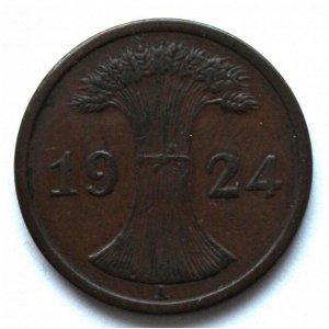 ГЕРМАНИЯ / ВЕЙМАР 2 рентенпфеннига 1924 (A)