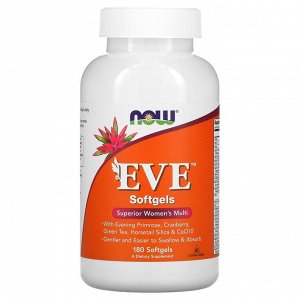 Now Foods, EVE, превосходные мультивитамины для женщин, 180 мягких таблеток