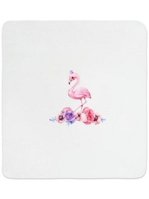 Трикотажный плед "Принцесса фламинго"