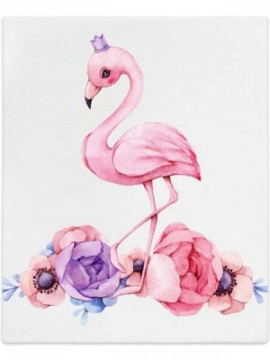 Трикотажная пеленка "Принцесса фламинго"