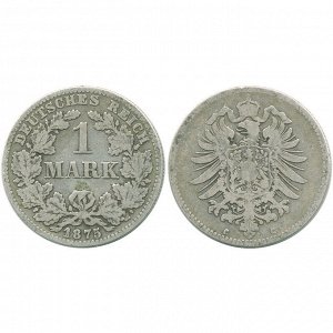 Германия 1 Марка 1875 C год Серебро VF КМ# 7