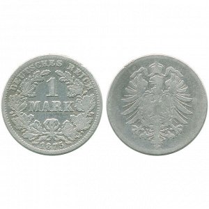 Германия 1 Марка 1875 G год Серебро VF КМ# 7