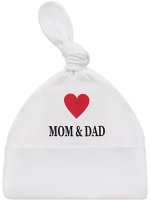 Пеленка-кокон &quot;I Love Mom and Dad&quot; с шапочкой