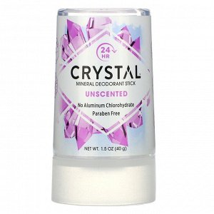 Дезодорант Crystal Body Deodorant, Дорожный стик, Дезодорант, 1.5 oz 40 г. Без отдушек! Отзыв: 
Действует. Я в восторге! Отличный не вредный дезодорант.
На мне действует 4 часа точно. Он не препятству