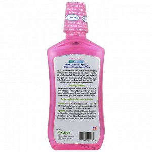 Xlear, Kid's Spry, детское средство для полоскания рта, поддерживает зубную эмаль, не содержит спирт, натуральная жевательная резинка, 473 мл (16 жидких унций)