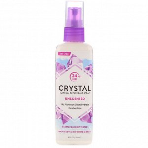 Crystal Body Deodorant, Минеральный аэрозольный дезодорант, без запаха, 118 мл