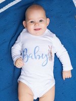Боди авторский принт &quot;Baby зайчик&quot;