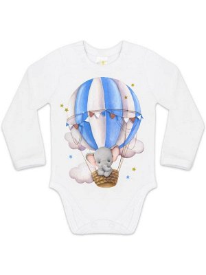 Боди "Слоненок на воздушном шарике" для мальчика