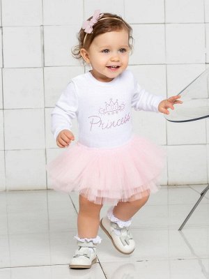 Luxury Baby Боди &quot;Принцесса&quot; с розовой юбочкой из фатина