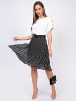 Юбка Шифоновая (горошки)
