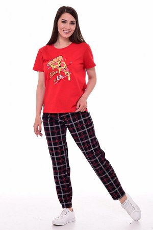 Пижама женская 1-205 (красный)