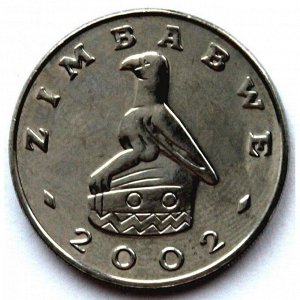 ЗИМБАБВЕ 1 доллар 2002 UNC!! РУИНЫ БОЛЬШОГО ЗИМБАБВЕ