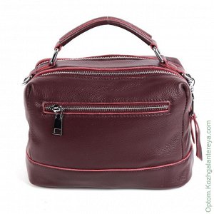 Женская кожаная сумка 8776-9 Вайн Ред бордо