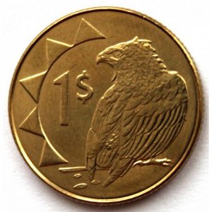 НАМИБИЯ 1 доллар 2010 UNC!! ОРЕЛ