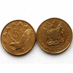 НАМИБИЯ 5 долларов 1993 UNC!! ОРЛАН