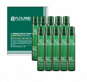 FLOLAND Успокаивающие филлеры для волос с биотином Biotin Scalp Cooling Ampoule