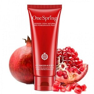 Омолаживающая пенка для умывания с экстрактом граната One Spring Red Pomegranate Fresh Moisturizing Cleanser