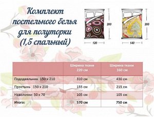 Ткань Сатин - Вигвам, кактусы на зелёном фоне 0,5*1,6м