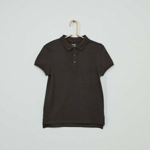Рубашка-поло с вышивкой Eco-conception - темно-серый