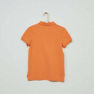 Рубашка-поло с вышивкой Eco-conception - оранжевый