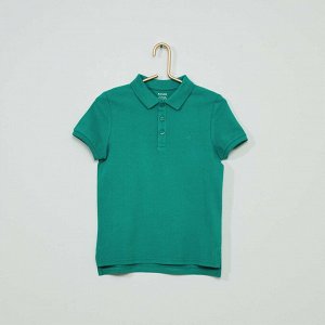 Рубашка-поло с вышивкой Eco-conception - голубой