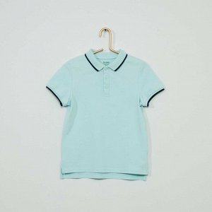 Рубашка-поло из хлопка Eco-conception - голубой