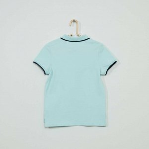Рубашка-поло из хлопка Eco-conception - голубой