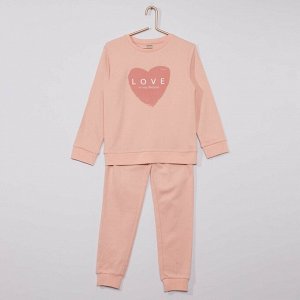 Длинная пижама Eco-conception - розовый
