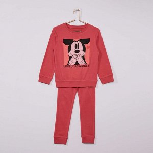 Длинная пижама 'Микки Маус' Eco-conception - розовый