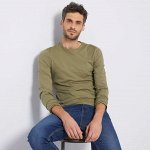 Футболка с длинными рукавами - зеленый лишайник