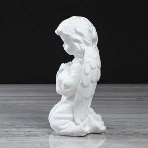 Статуэтка "Ангел молящийся" белый, 24 см