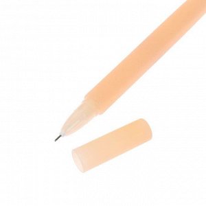Ручка гелевая-прикол "Нарцисс", меняет цвет при ультрафиолете, оранжевая, в пакете