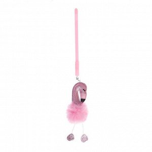Ручка гелевая-прикол Фламинго розовый, стержень синий, в пакете