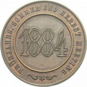 АВСТРИЯ бронзовая медаль 1884
