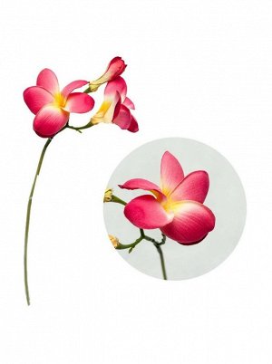 Франжипани цветок искусственный 40см цв Розовый