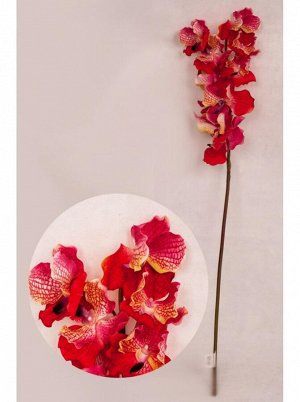 Орхидея гелевая Ванда 92см цвет красный