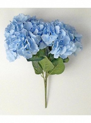 Цветок Гортензия букет 6 цветков 50 см цвет голубой HS-25-3
