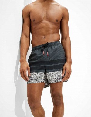 AE 5&quot; Color-Block Swim Trunk