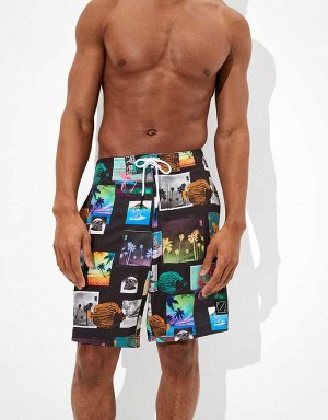 AE 10" Photoreal Collage Classic Board Short