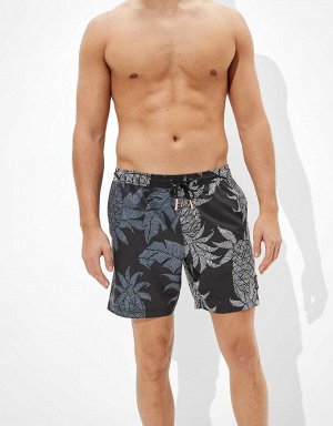 AE 7&quot; Pineapple Swim Trunk