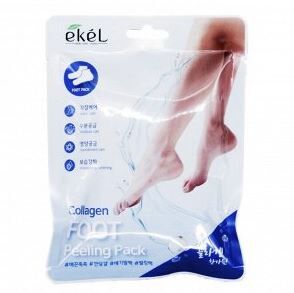 652321 EKEL Маска-эксфолиант для ног с коллагеном COLLAGEN FOOT PEELING PACK, 40 г