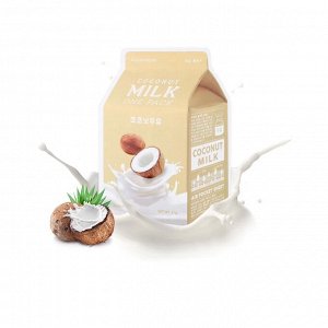 A'PIEU Тканевая маска для лица с экстрактом кокос Coconut Milk One Pack, 21 гр