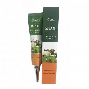 518110 EKEL Крем для век с муцином улитки SNAIL INTENSIVE EYE CREAM, 40 мл.