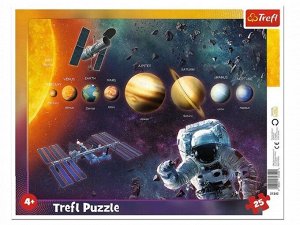 Trefl. Пазл-рамка 25 арт.31342 "Солнечная система"